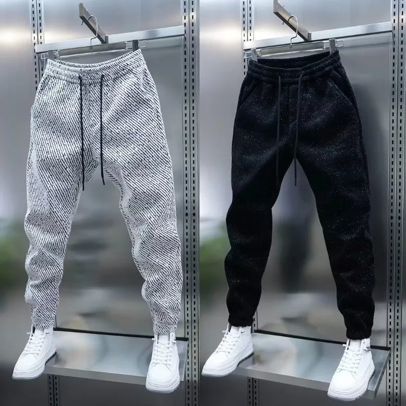 Brace | Cotton Joggers with Stripe Detail