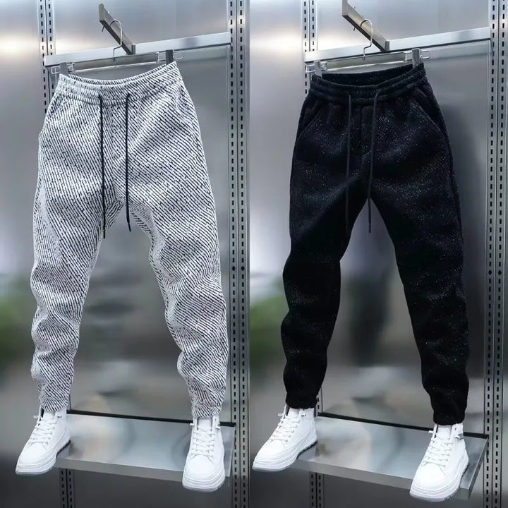 Brace | Cotton Joggers with Stripe Detail