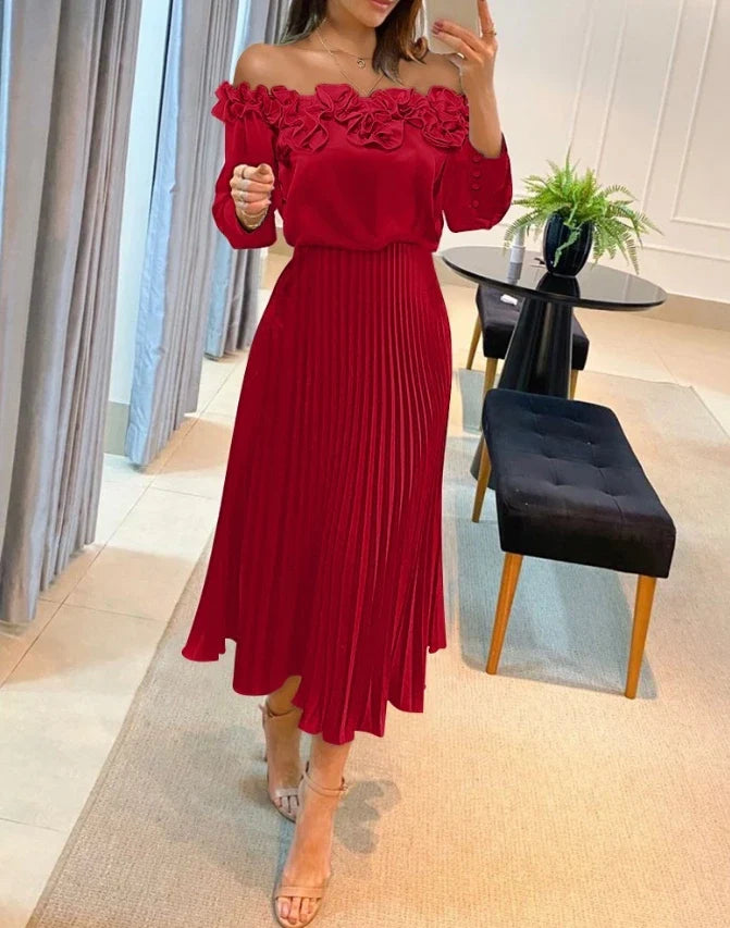 Aria | Stunning Off Shoulder Maxi Dress