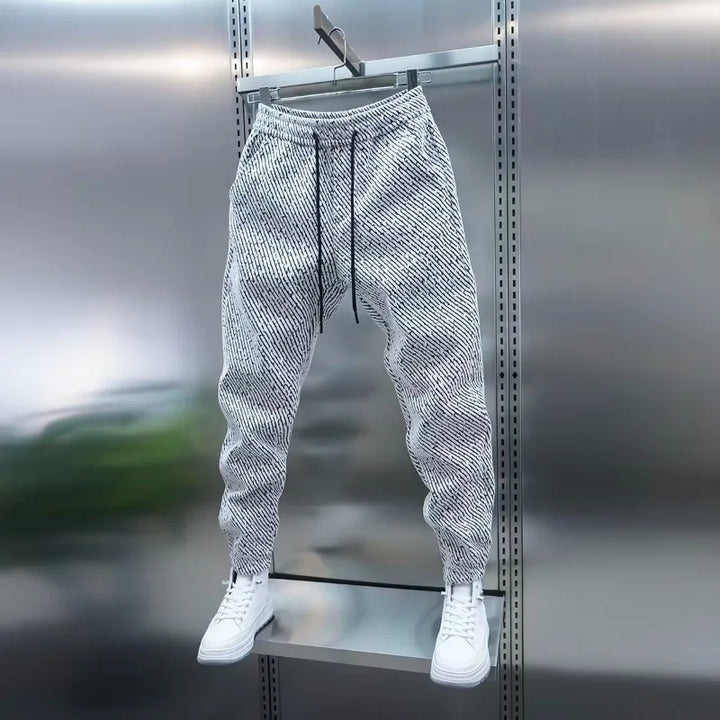 Brace | Cotton Joggers with Stripe Detail