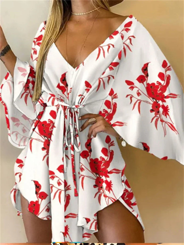 Daisy | Floral V-Neck Boho Dress