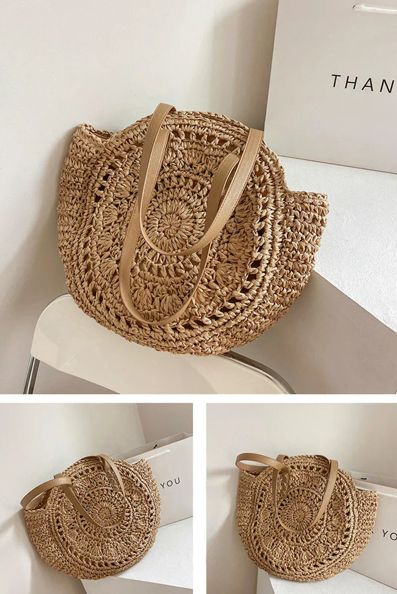 Mia | Multi-functional Straw Crossbody Bag