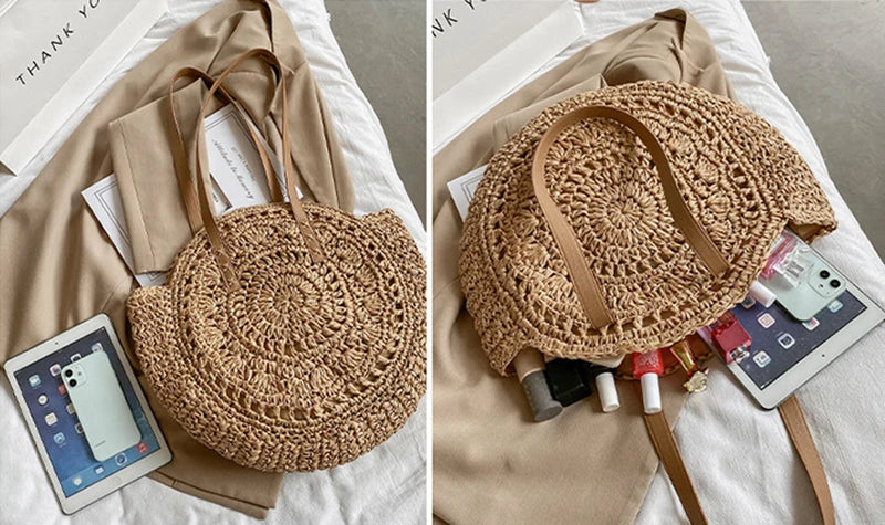 Mia | Multi-functional Straw Crossbody Bag