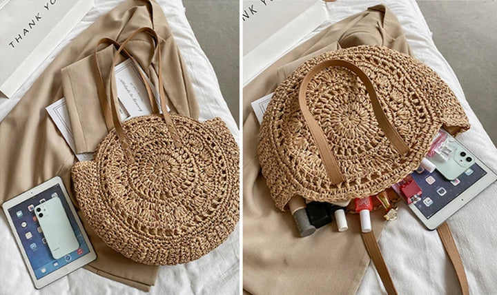 Mia | Multi-functional Straw Crossbody Bag