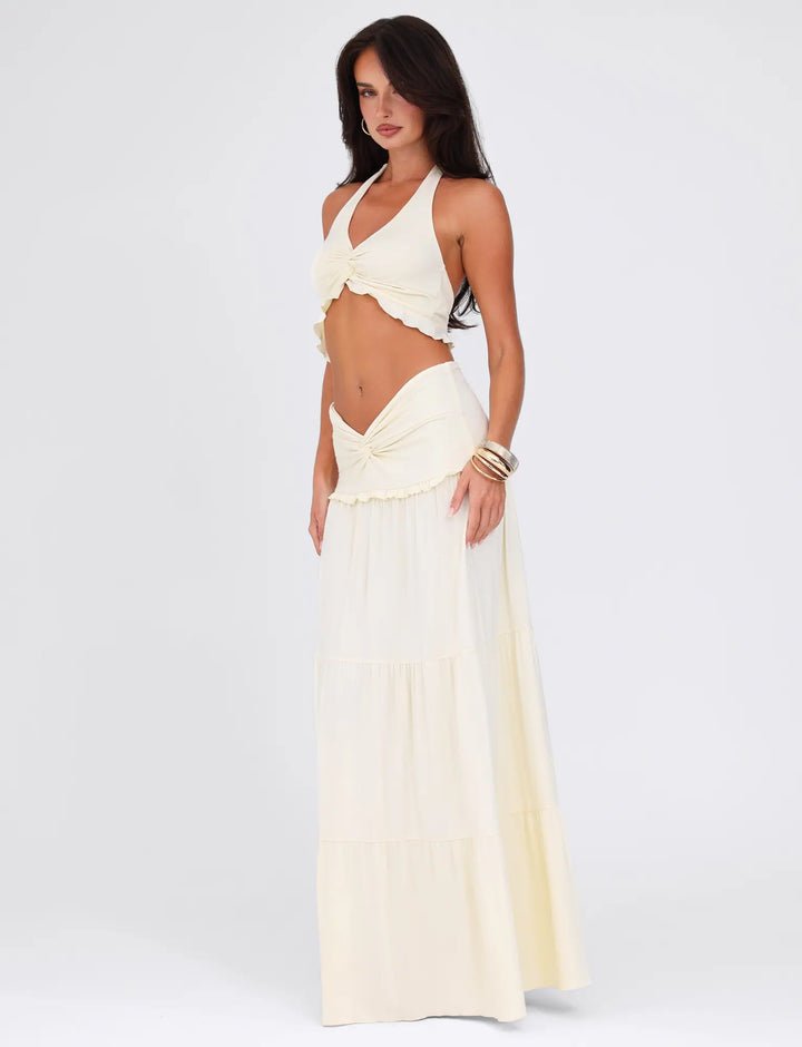 Solea | Twist Waist Maxi Set