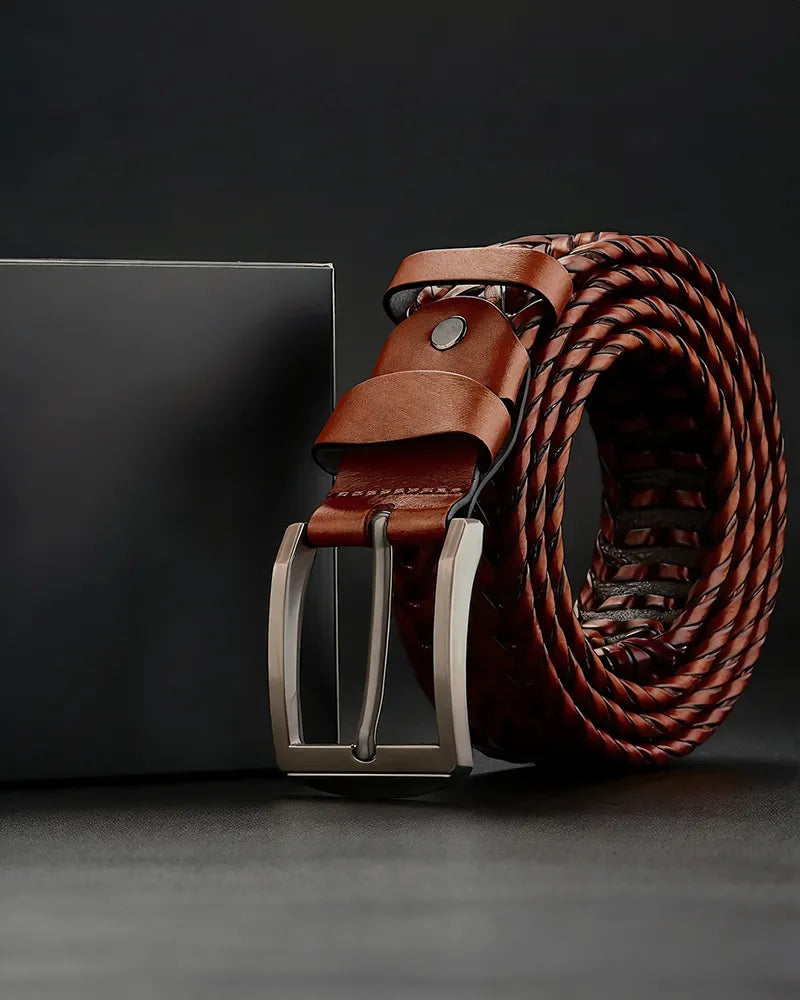 Henry | Braided Cowhide Belt