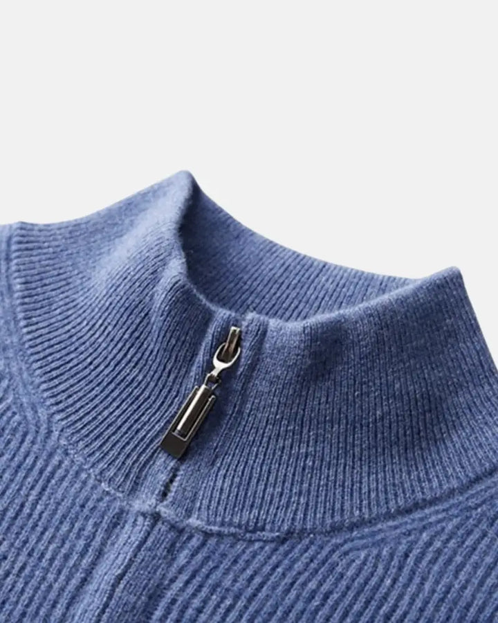 Charles | Cashmere Zip Sweater