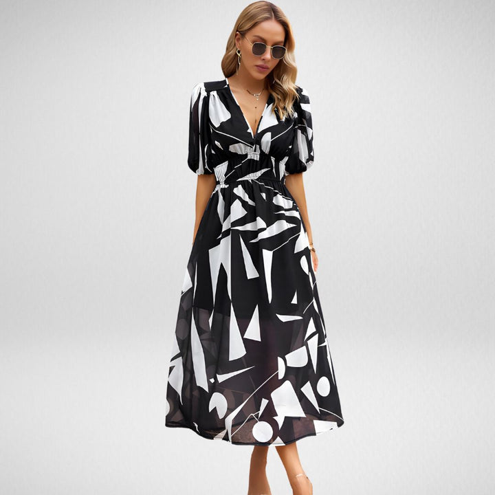 Dhalia | Charming V-Neckline Dress