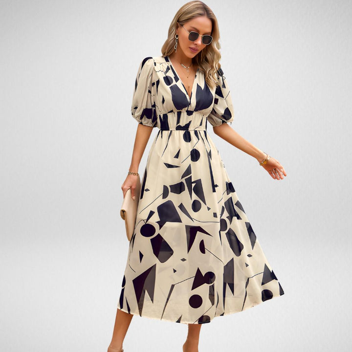 Dhalia | Charming V-Neckline Dress