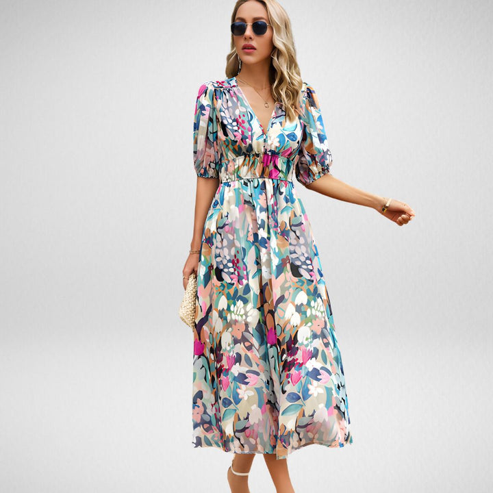 Dhalia | Charming V-Neckline Dress