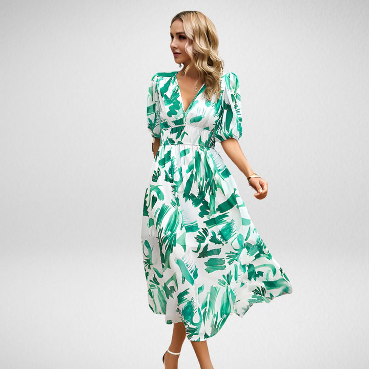 Dhalia | Charming V-Neckline Dress