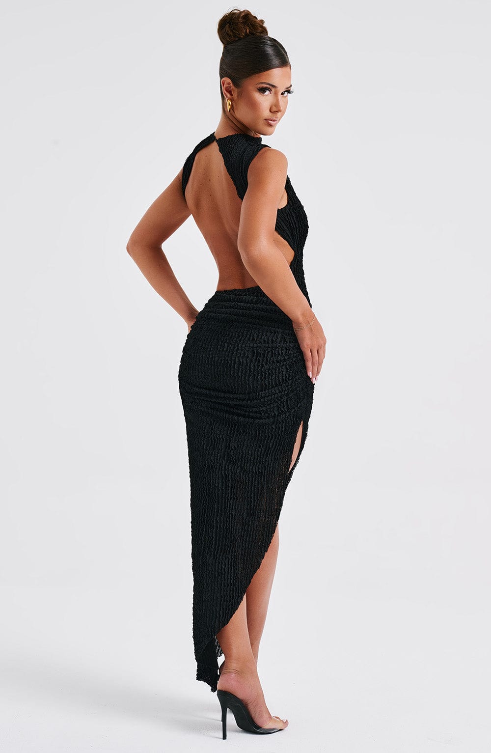 Aphrodite | Black Midi Dress