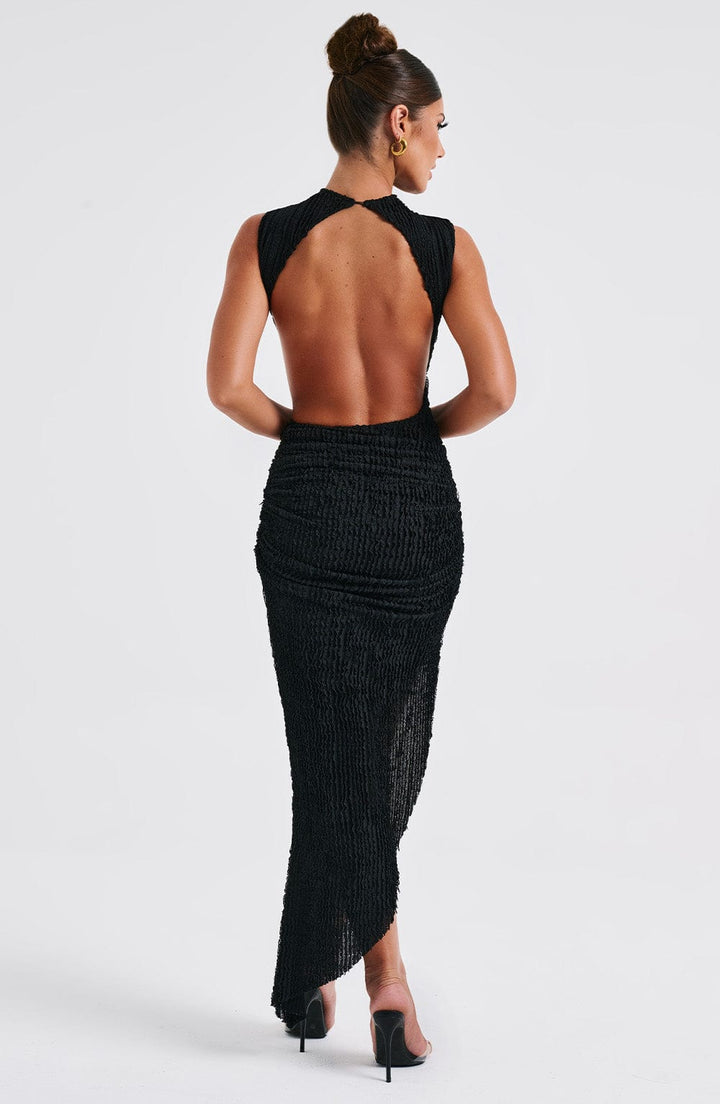 Aphrodite | Black Midi Dress