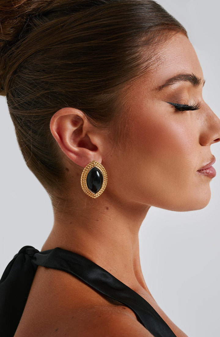 Azra | Black/Gold Earrings