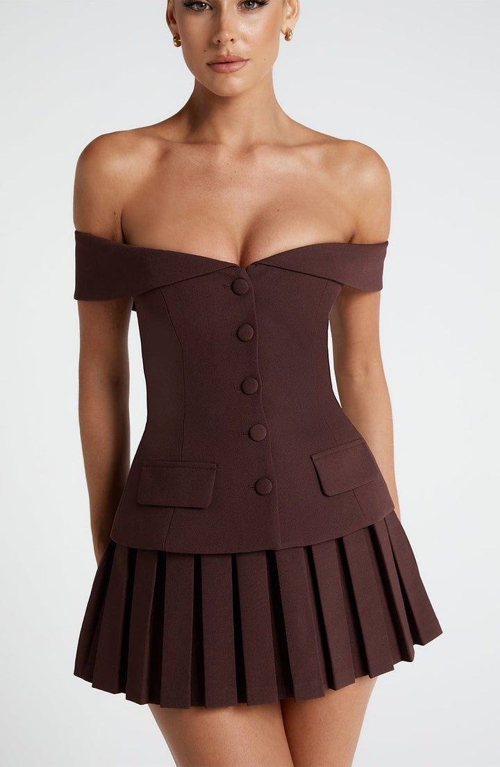 Blakely | Plum Brown Top