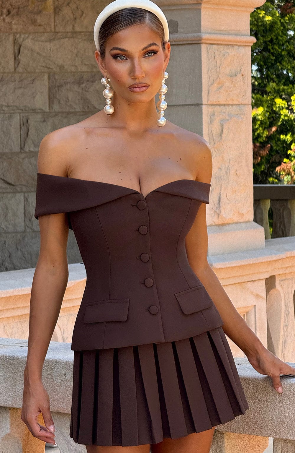 Blakely | Plum Brown Top