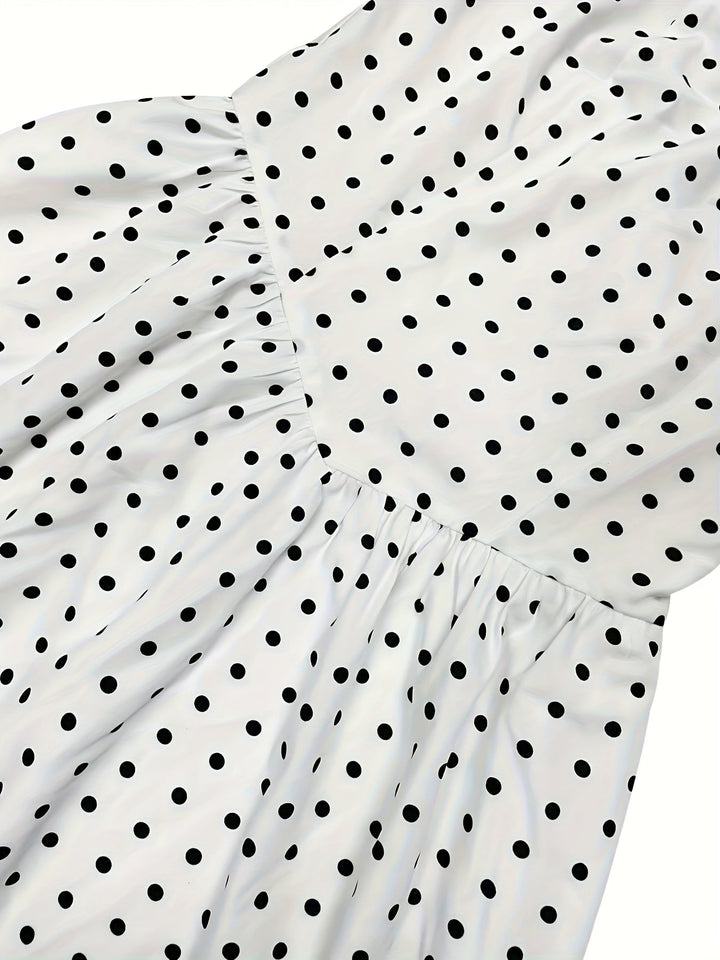 Vivienne | Polka Dot Halter Mini Dress