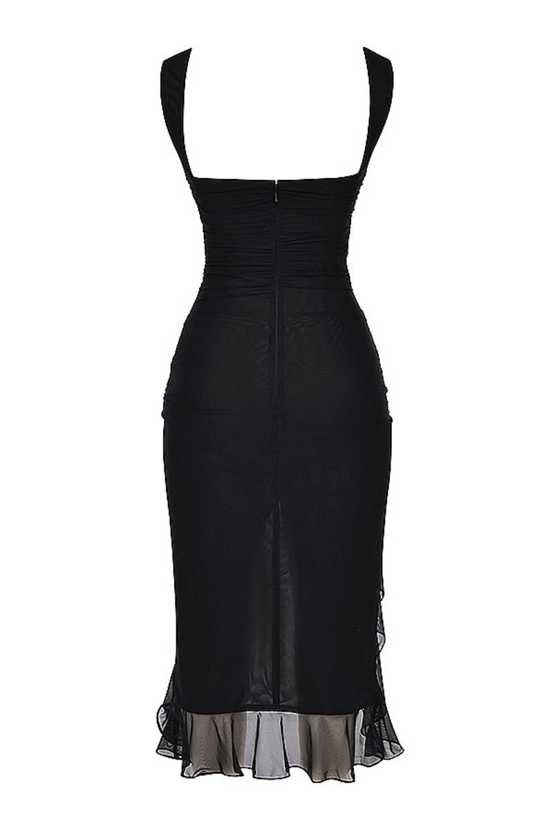 Reema | Ruffle Midi Dress