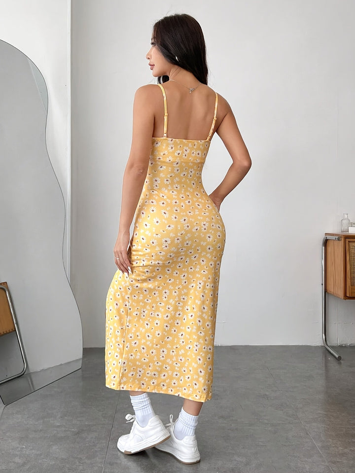 Isla | Minimal High-Slit Dress