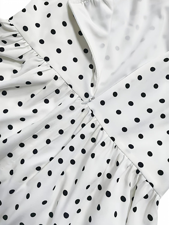Vivienne | Polka Dot Halter Mini Dress