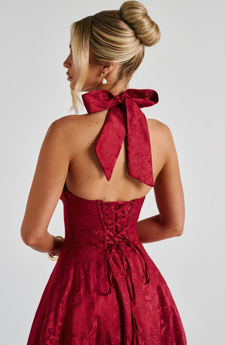 Effie | Red Midi Dress