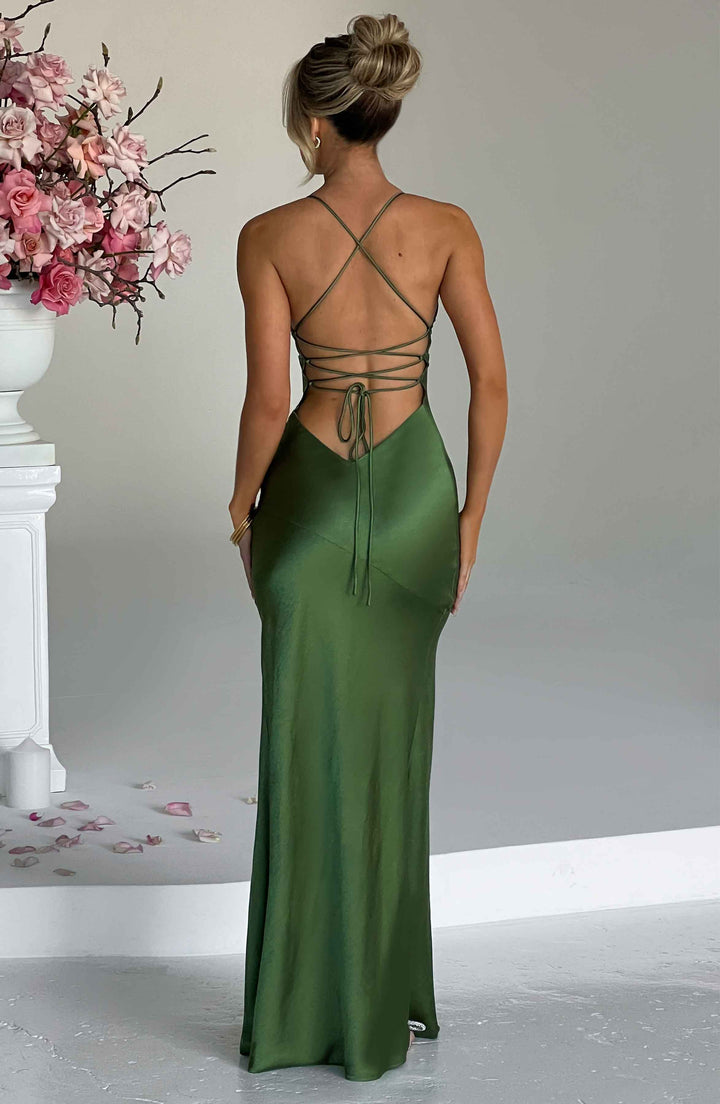 Aphrodite | Satin Maxi Dress