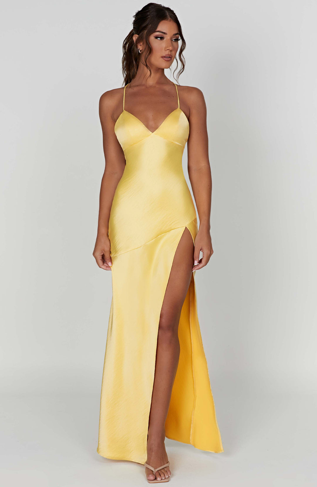 Aphrodite | Satin Maxi Dress