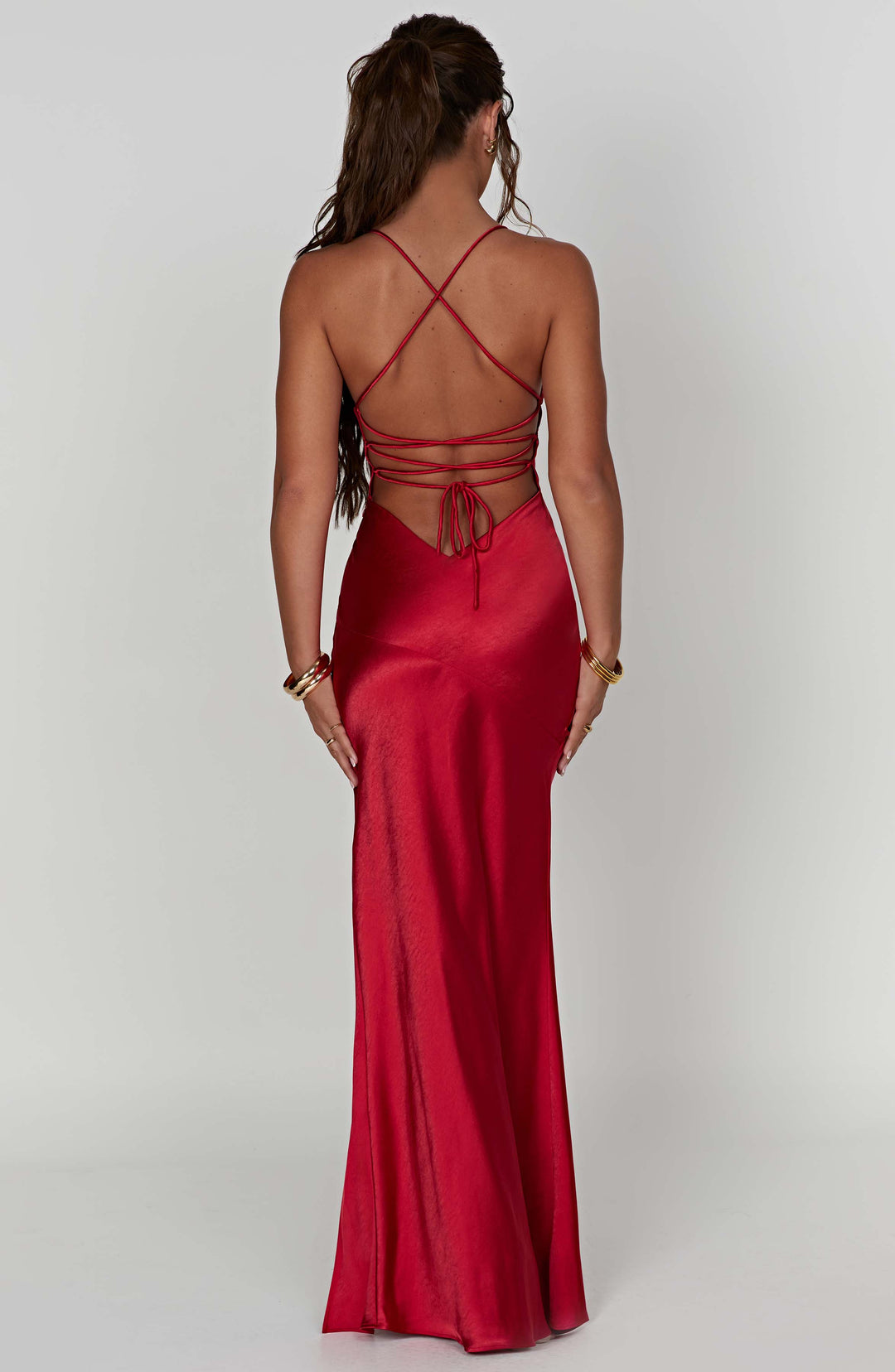 Aphrodite | Satin Maxi Dress