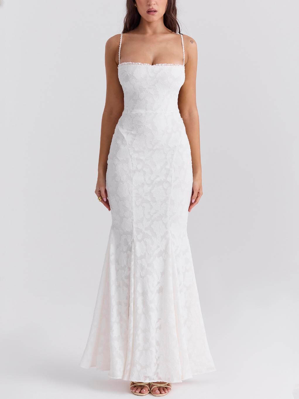 Calista | Burnt Fishtail Maxi Dress