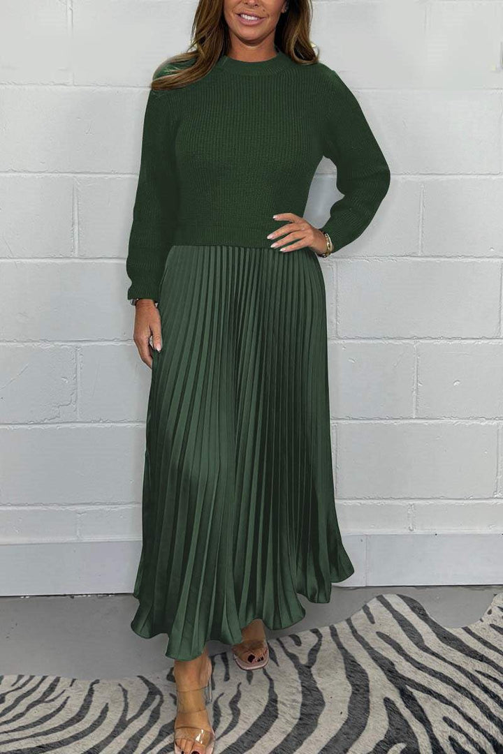 Margot | Sweater + Pleated Skirt