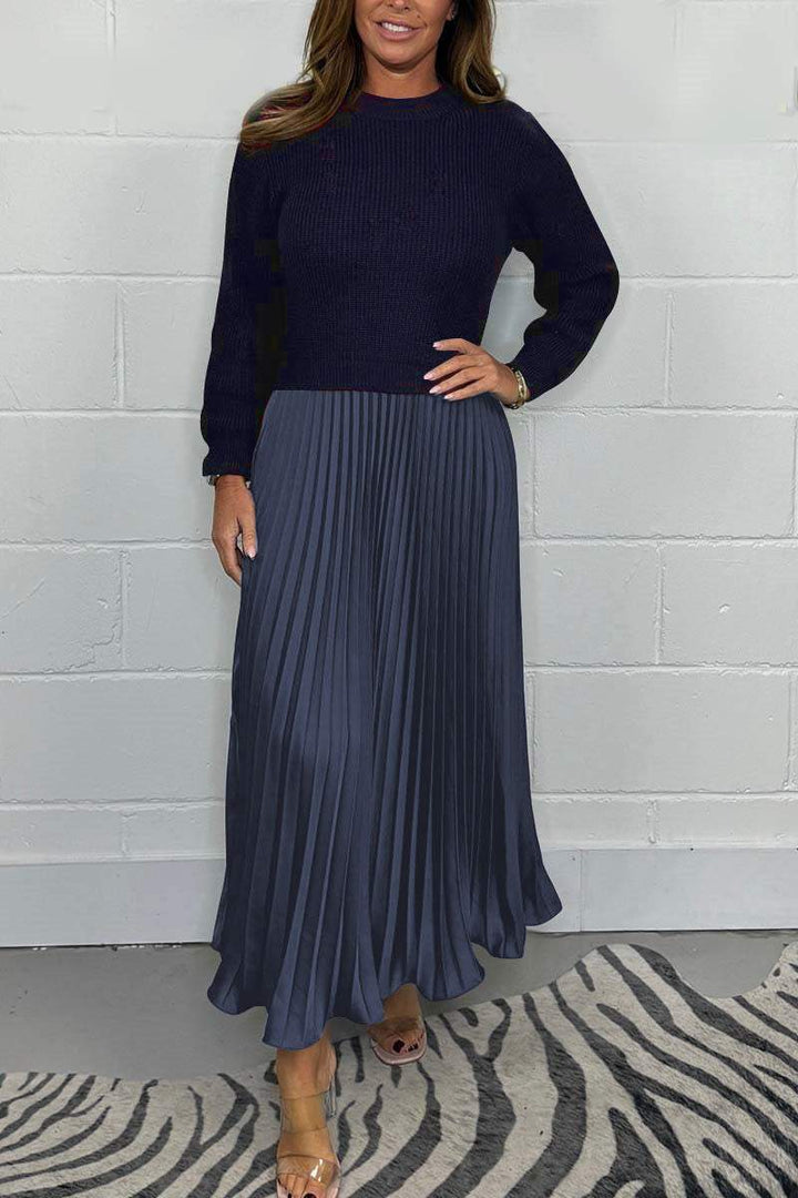 Margot | Sweater + Pleated Skirt