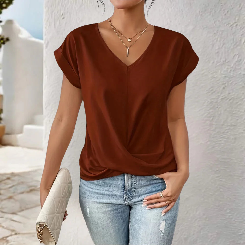 Eloise | Stylish V-Neck T-Shirt