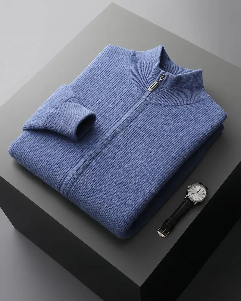 Charles | Cashmere Zip Sweater