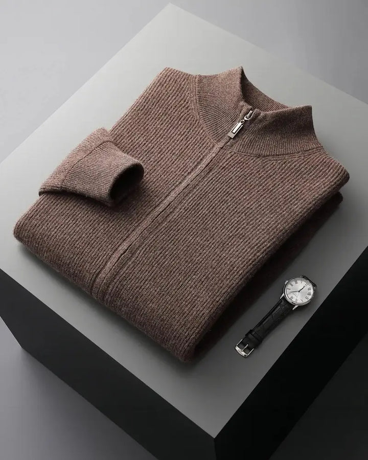 Charles | Cashmere Zip Sweater
