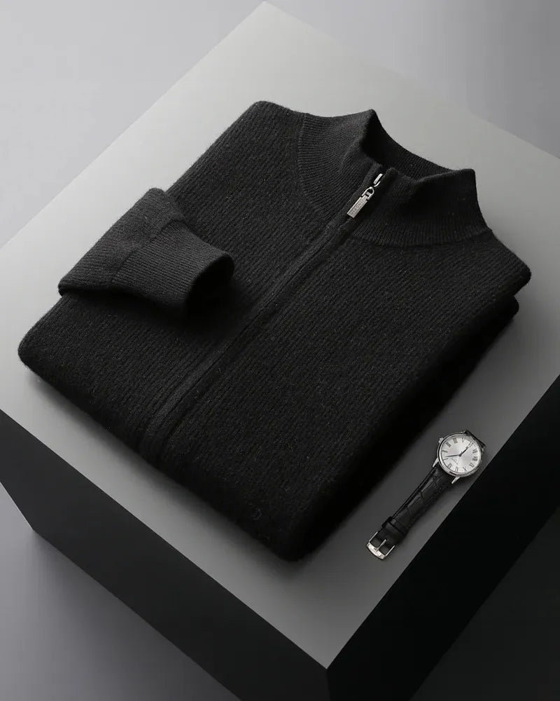 Charles | Cashmere Zip Sweater