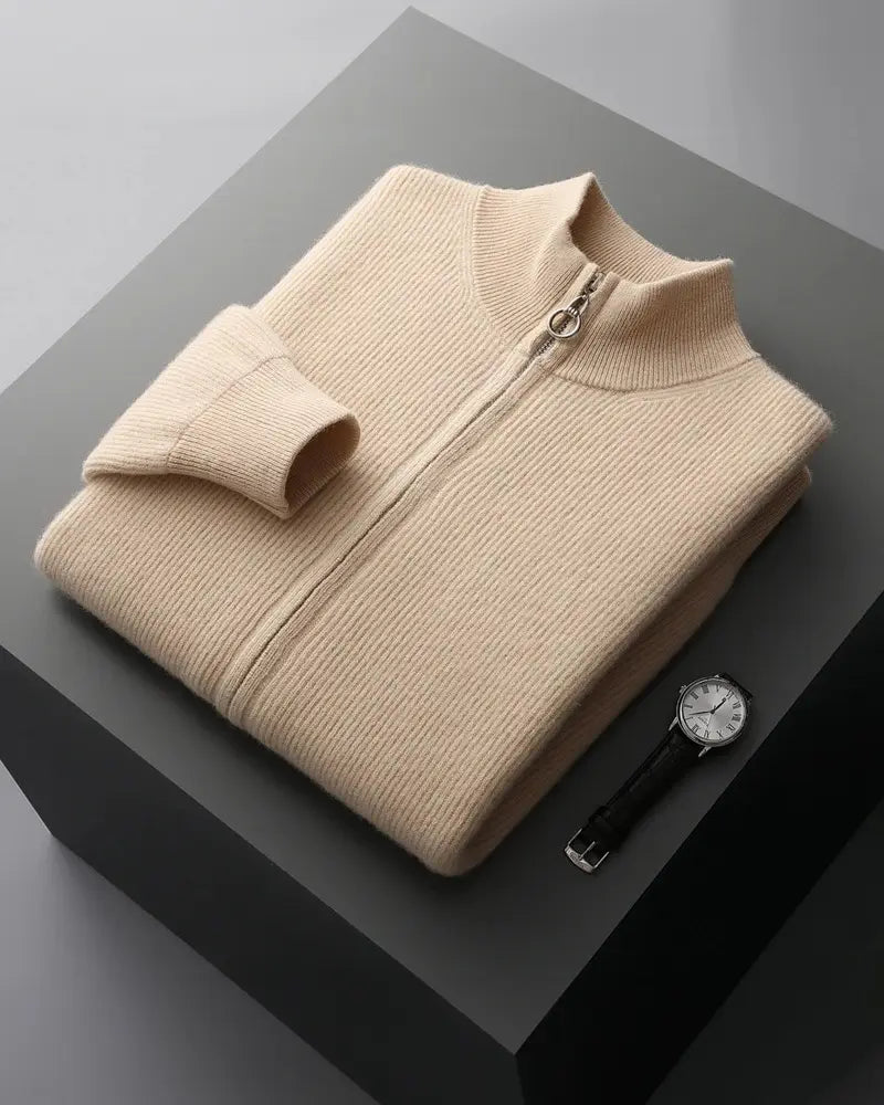 Charles | Cashmere Zip Sweater