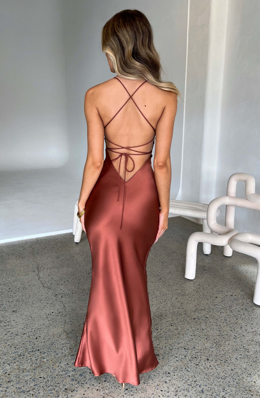 Venus | Satin Maxi Dress