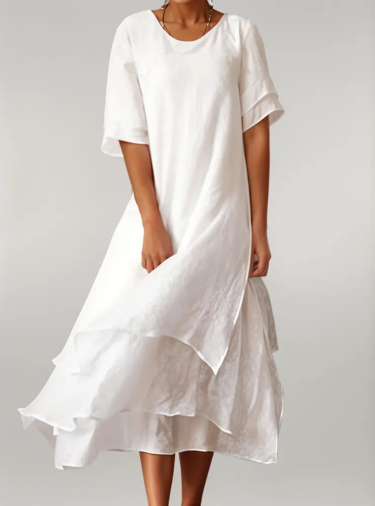 Elara | V Neck Dress