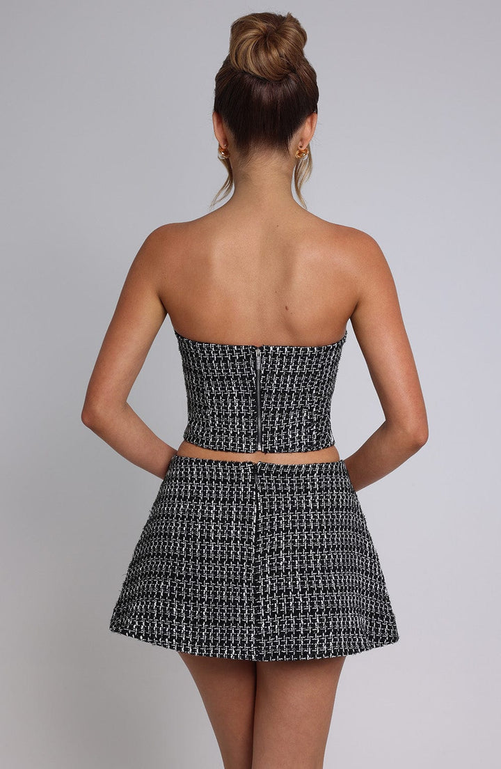 Olina | Black/White Top