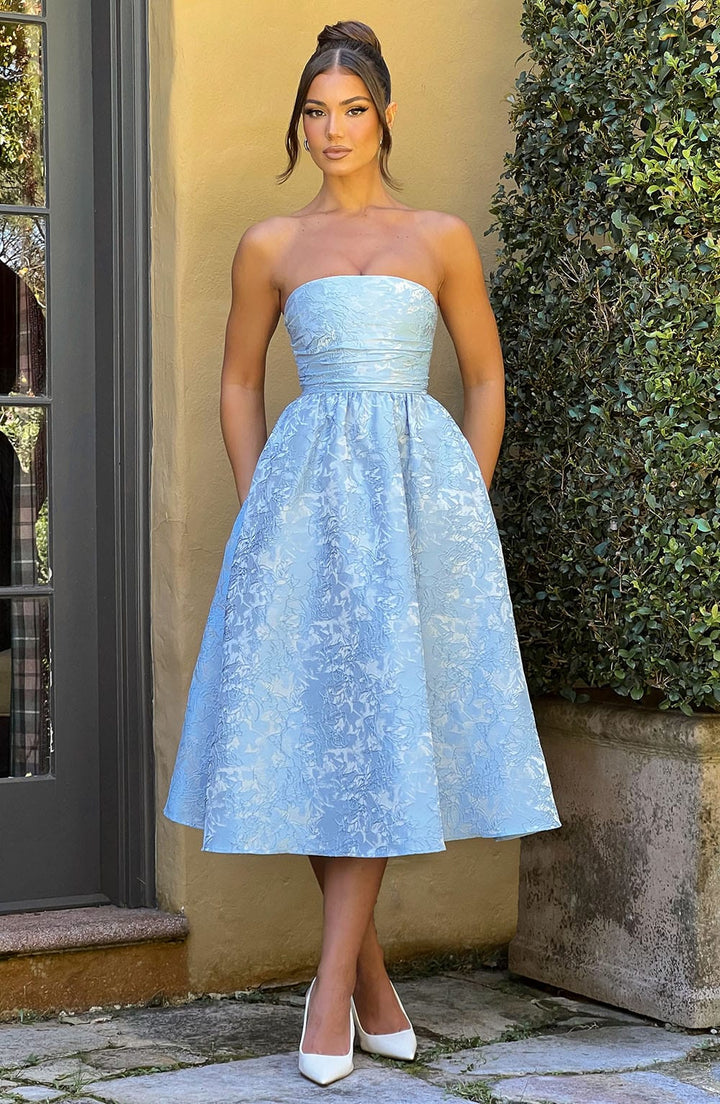 Saoirse | Blue Midi Dress