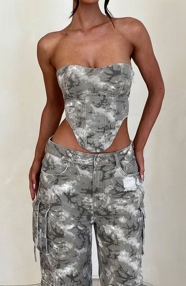 Yasie | Camo Print Corset