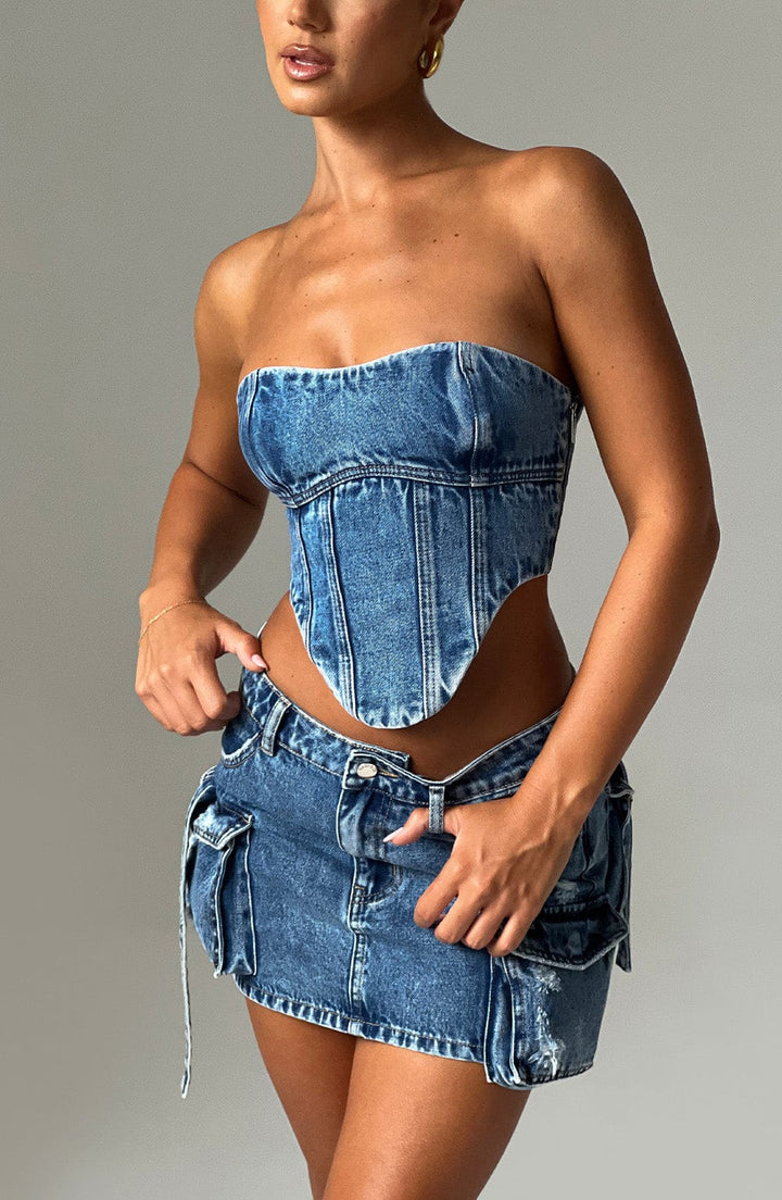 Yasie | Dark Wash Corset