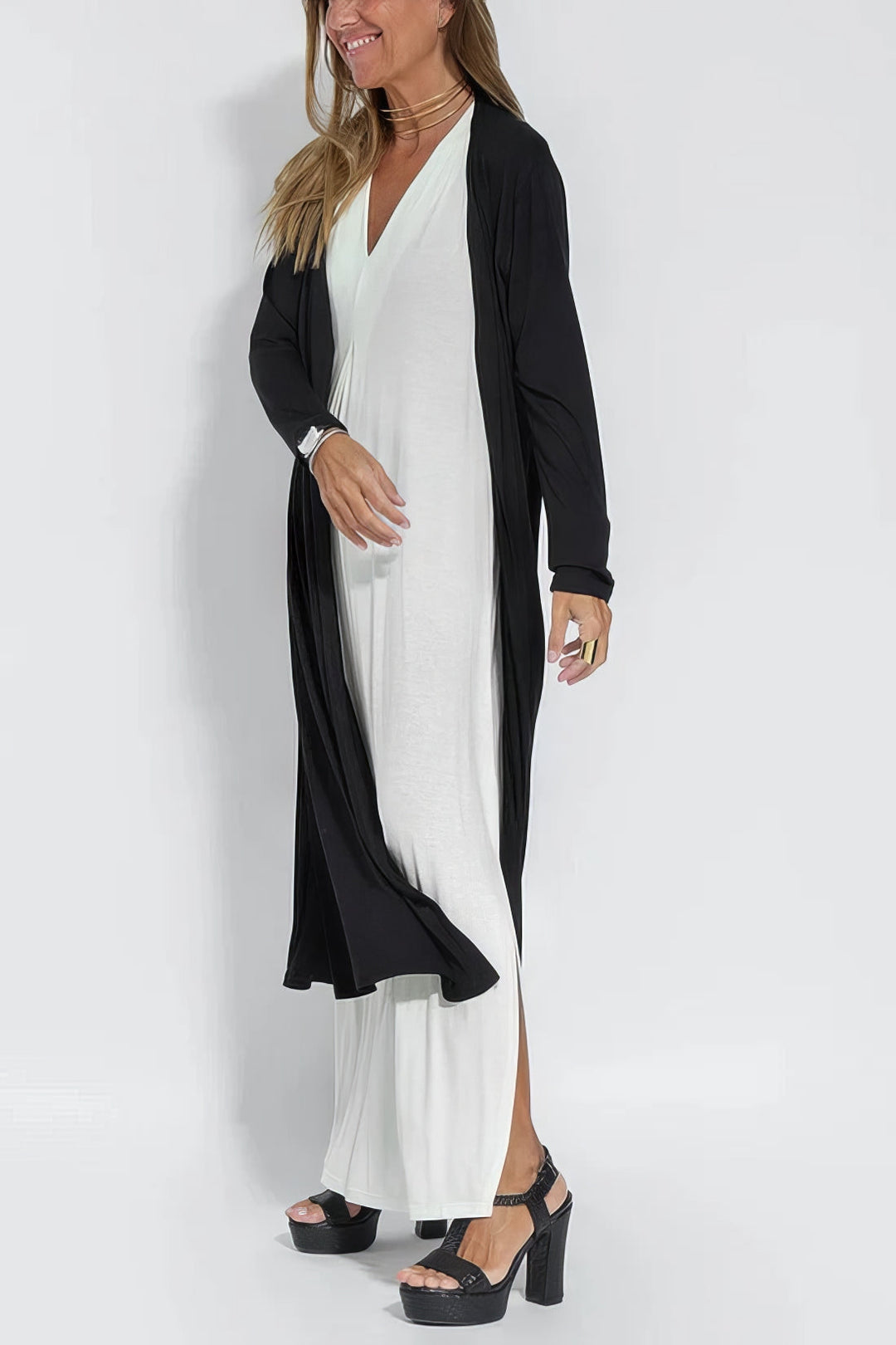 Dea | Long Dress + FREE Matching Cardigan