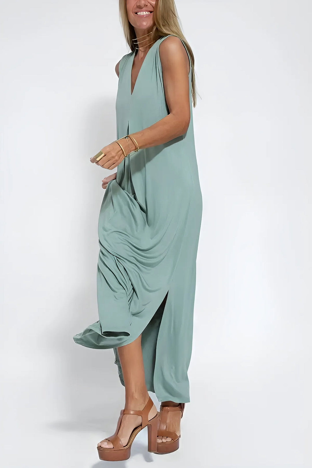 Dea | Long Dress + FREE Matching Cardigan