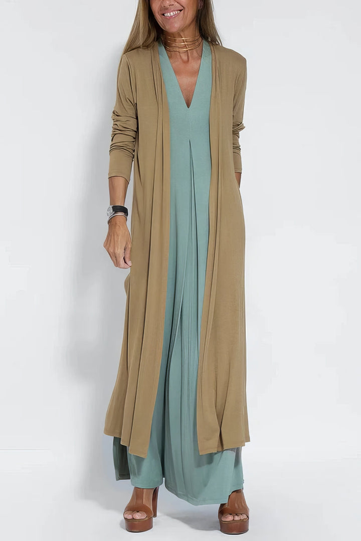 Dea | Long Dress + FREE Matching Cardigan