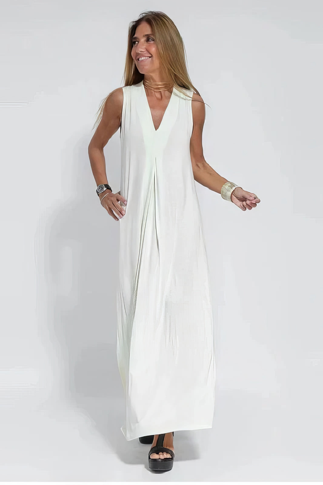Dea | Long Dress + FREE Matching Cardigan